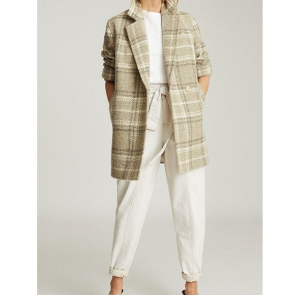 NWT REISS | Checkered Coat - Picture 2 of 11